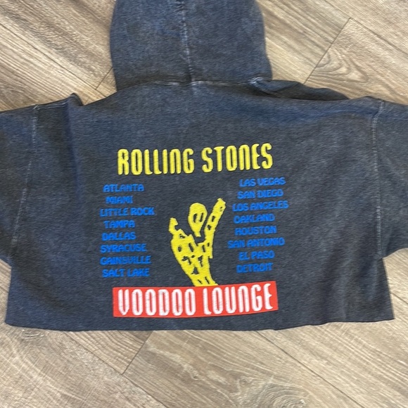 ROLLING STONES CROPPED HOODED SWEATSHIRT - Picture 4 of 4